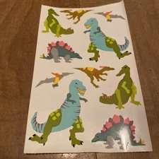 Mrs. Grossman's Giant Stickers - Dinosaurs - Retired! Blue & Green - 2 Strips