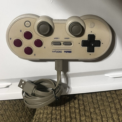 8BitDo SN30 Pro Wired USB Gamepad for Switch PC Android Beige Purple Gray