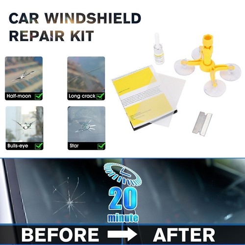 Kit de reparación de parabrisas de automóvil Fluido de reparación de nano grietas de vidrio automotriz Tmrzgryxeujhy - Imagen 5 de 11