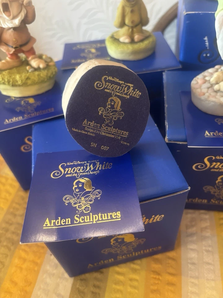 Rare Arden Sculptures Disney Classic Snow White & Seven Dwarfs Boxed X8 Figures - Image 3 of 4