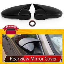 2x Glanz Schwarz Spiegelkappen Gehäuse Für VW Scirocco 137 Beetle 5C1,5C7 12-18
