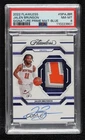 2022 Panini Flawless Signature Prime Materials Blue 2/3 Jalen Brunson PSA 8 Auto