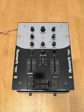 Numark DM-950 2 Channel DJ Mixer Black Silver, Powers On, Untested