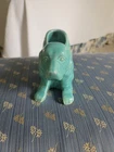Cocker Spaniel Dog Shawnee Pottery 1940s Blue Ceramic Planter Vintage Kitsch