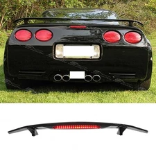 For Chevrolet Corvette C4 C5 52" Matte Rear Trunk GT Spoiler Wing w/LED Light