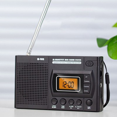 Ultra Wide Signal LCD Radiowecker für tragbares AM/FM Hörvergnügen