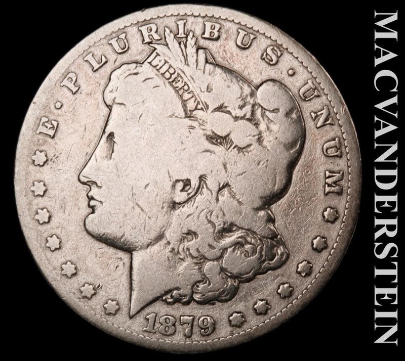 1879-S Silver Morgan Dollar - Scarce  Better Date  No Reserve  #L4940