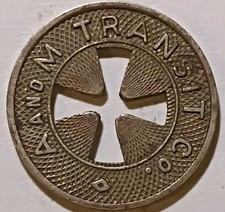 Alliance, Ohio - A and M Transit Co. One Fare Transit Token OH 15 C