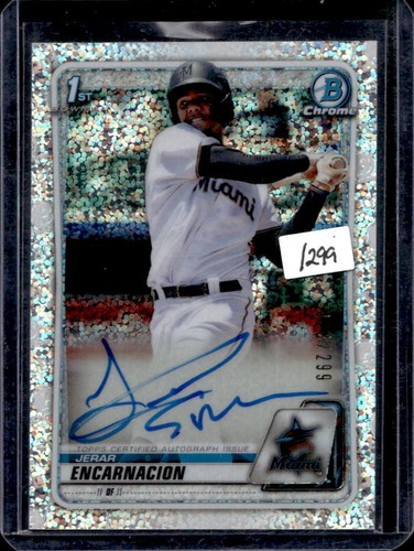 2020 Bowman Jerar Encarnacion Chrome Prospect Auto Speckle Refractor #/299