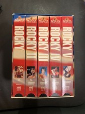 Rocky I-V 20th Anniversary Commemorative Gift Set VHS Box Set MGM Stallone