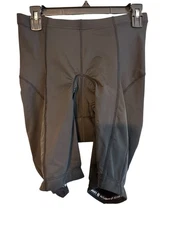 CANARI Men’s Gel Spandex Black Padded Cycling Shorts; Size Medium