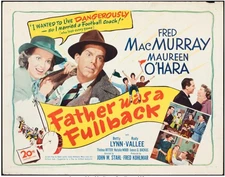 FATHER WAS A FULLBACK (1949) 31822 Movie Poster  Fred Mac Murray  Maureen O'Hara
