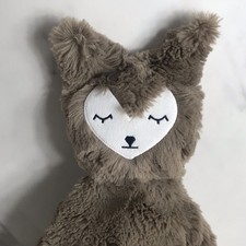 SLUMBERKINS BROWN WOODLAND FOX SNUGGLER LOVEY SECURITY BLANKET PLUSH