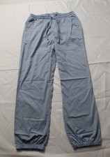 Butter Soft Women's Stretch 5-Pocket Cargo Jogger Scrub Pants MS7 Blue Large NWT