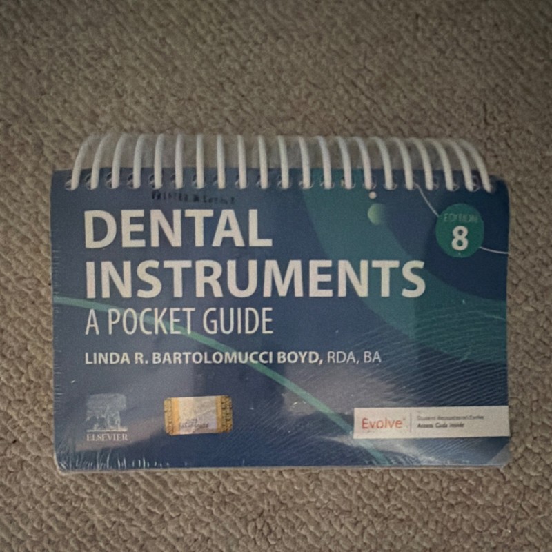 Dental Instruments: A Pocket Guide 8th Ed Boyd Spiral Elsevier Textbook