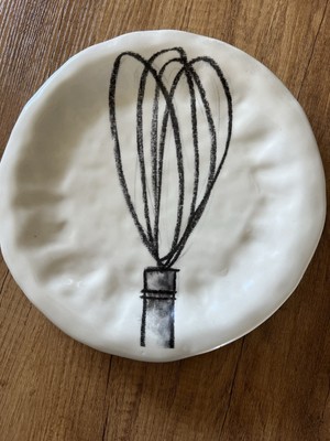 Rae Dunn Whisk Plate
