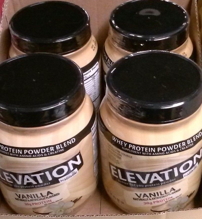 U get 4 JUGs. Vanilla. ELEVATION Whey Protien powder 2lbs ea. protein U get 4 JUGs. Vanilla. ELEVATION 2lbs Whey Protien powder 2lbs ELEVATION ea. protein 628b77