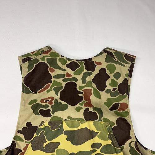 VTG Duxbak Vest Mens Large Duck Camo Green Hunting Fishing Pocket Outdoor New - Picture 10 of 16