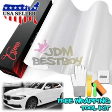 PET Super Gloss Pearlescent Ceramic White Car Vehicle Vinyl Wrap Decal Sticker