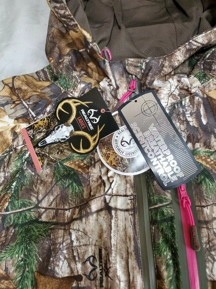 2XL Women's Realtree Lightweight Sent Control Jacket  Realtree Xtra Pink Logo - Image 4 of 4