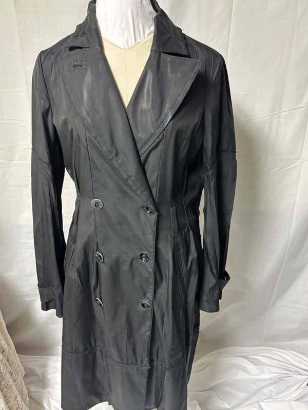 MARITHE FRANCOIS GIRBAUD  ITALY 🇮🇹 Jacket Trench Coat Rain Woman’s US 29 READ