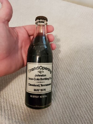 Original Coca-Cola Bottle1976 Grand Opening Johnston Bottling Co