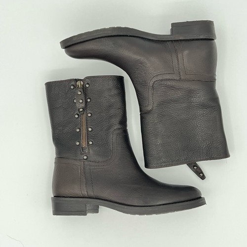 Ralph LaurenDark Brown Polo Women's Leather Ankle Boots/Booties 37.5 US 7 zip u - Picture 7 of 7