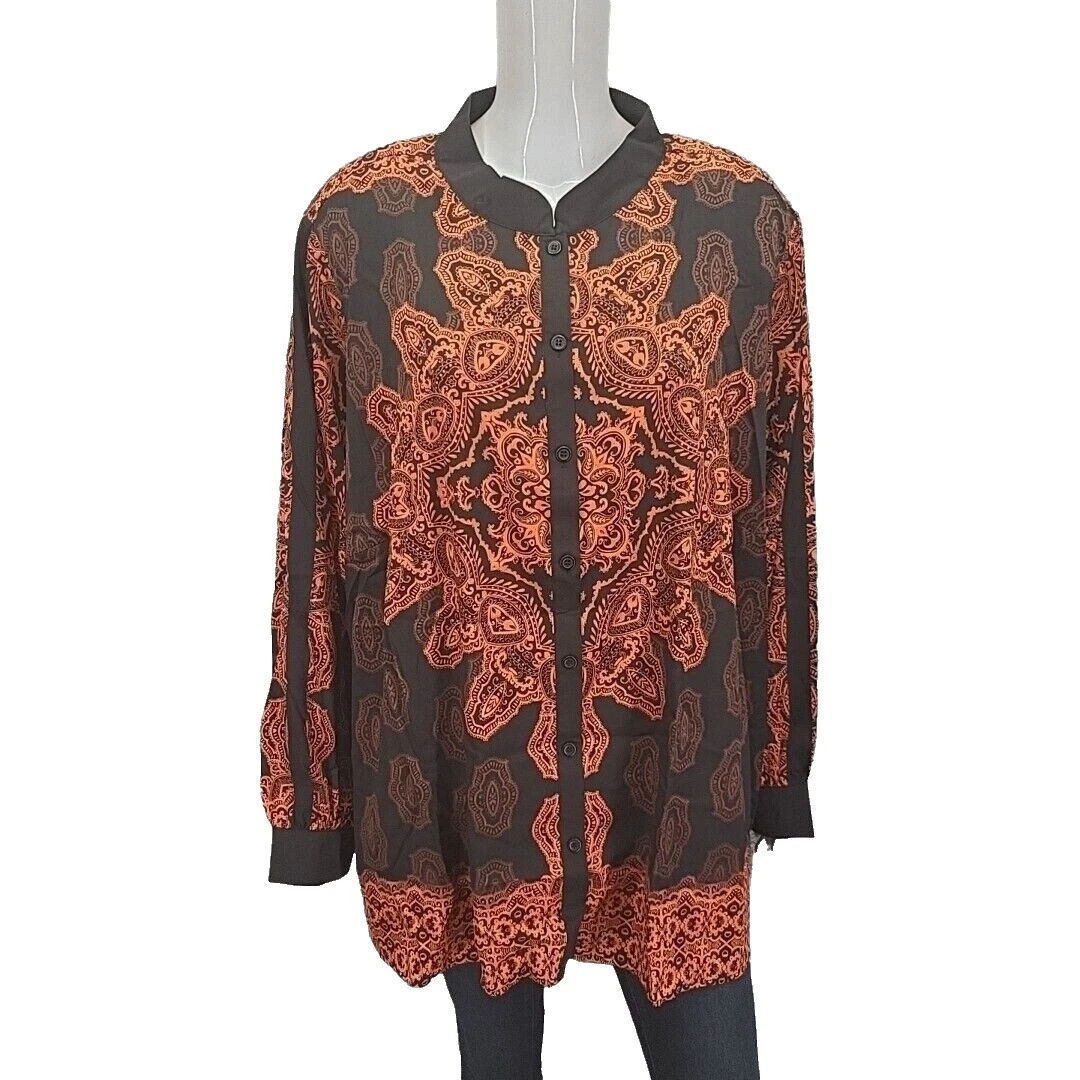 Patrón sólido Mackie Tops para mujer