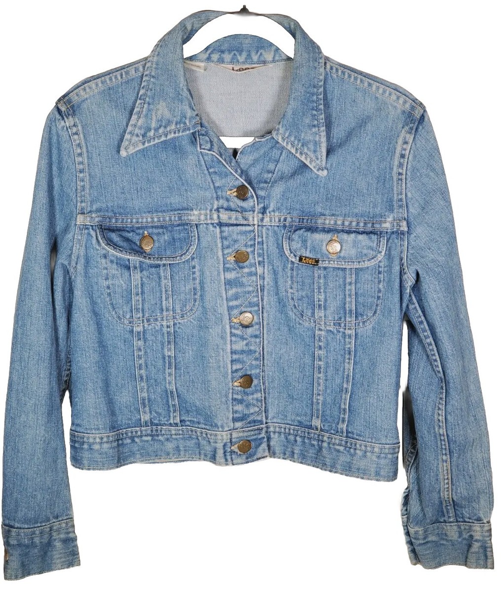 Vintage 1970s Lee Riders White Label Denim Jacket Long Point Vintage 1970s Lee Riders White Label Denim Jacket Long Point
