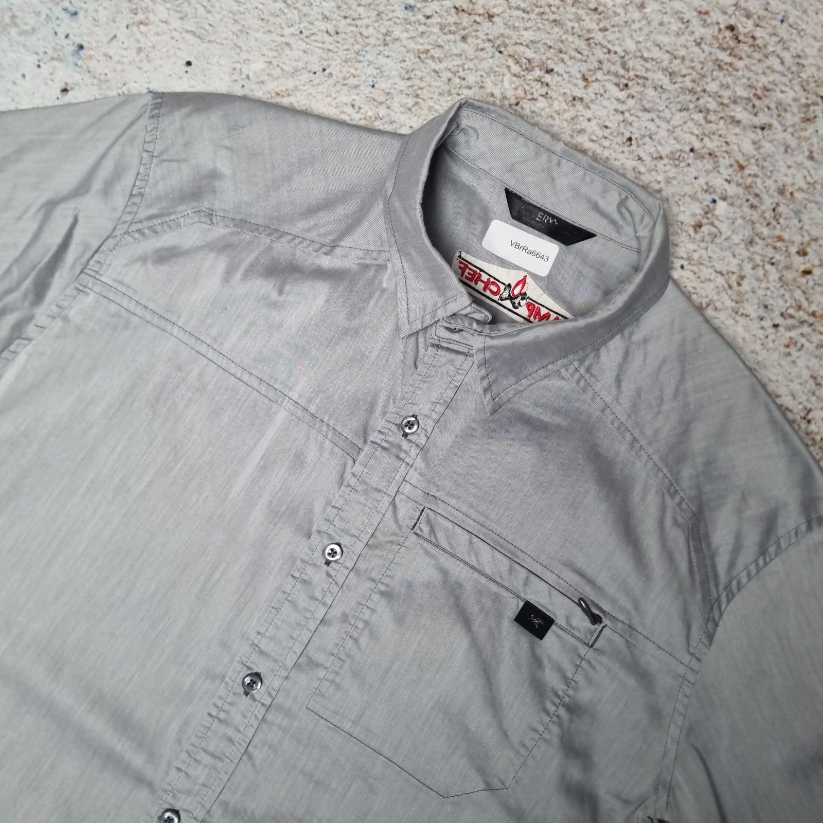 ARC'TERYX Arcteryx Camicia Abbigliamento da Lavoro Stile Manica Corta Uomo Vintage Grigio Taglia M