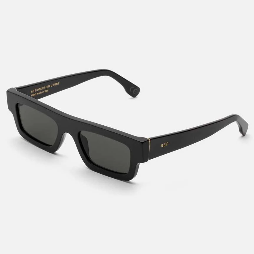 Retrosuperfuture RSF Colpo ZW5 Sunglasses 52-21-145 Black Grey Lens 100% Authentic  -image