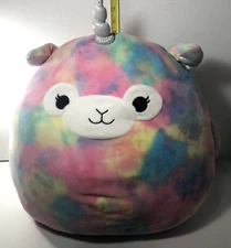 Squishmallow Bo Llama Llamacorn Unicorn Justice Plush   16" Tie Dye