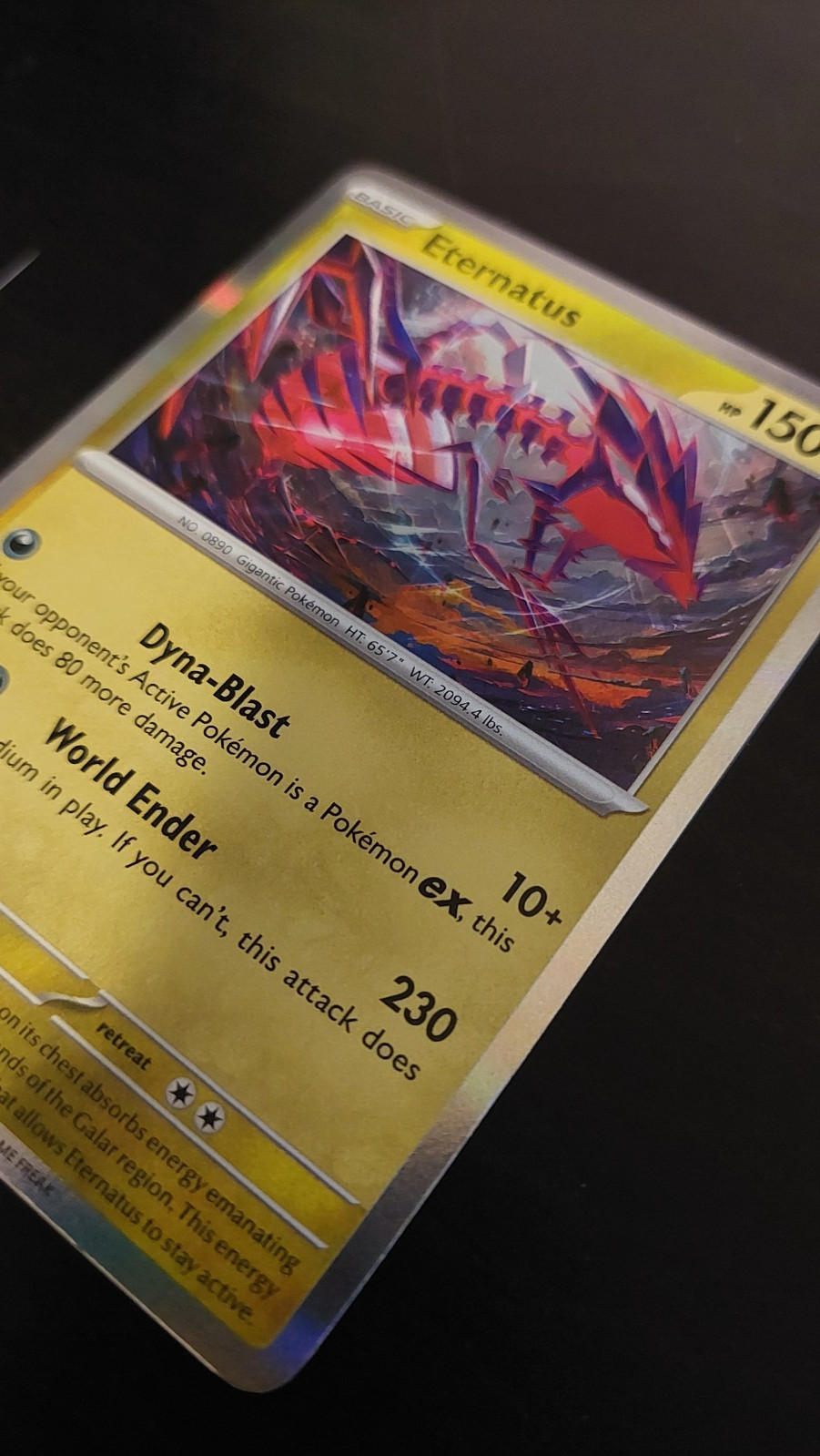 Eternatus 141/191 Pokemon card