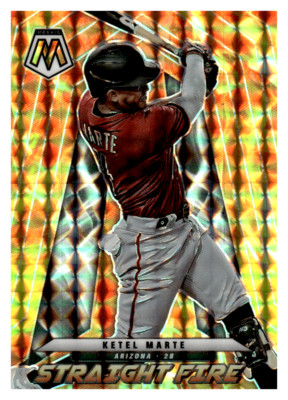 2022 Panini Mosaic Straight Fire Mosaic #SF-5 Ketel Marte