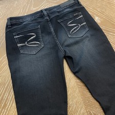 Seven7 Embellished Bootcut Stretch Jeans Size 10 Dark Wash EXCELLENT  Fast Ship