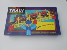 Jeu / Jouet ancien - TOMY TRAIN ref1326 Coffret pont suspendu / bridge set 80's