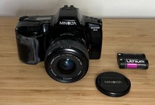 Vintage Minolta Maxxum 3xi 35mm SLR Camera w/ 49mm Lens UNTESTED SOLD AS IS