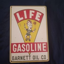 8"X 12" Metal Sign Man Cave Wall Art Oil Garage Bar Gas Station Oil Life Gas