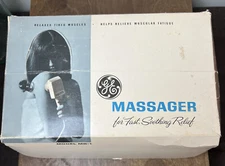 Vintage GE MR-1 Personal Massager in Original Box w/4 Attachments Manual WORKS!