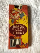 Marcal Jumbo Size Drinking Straws With Box -1955