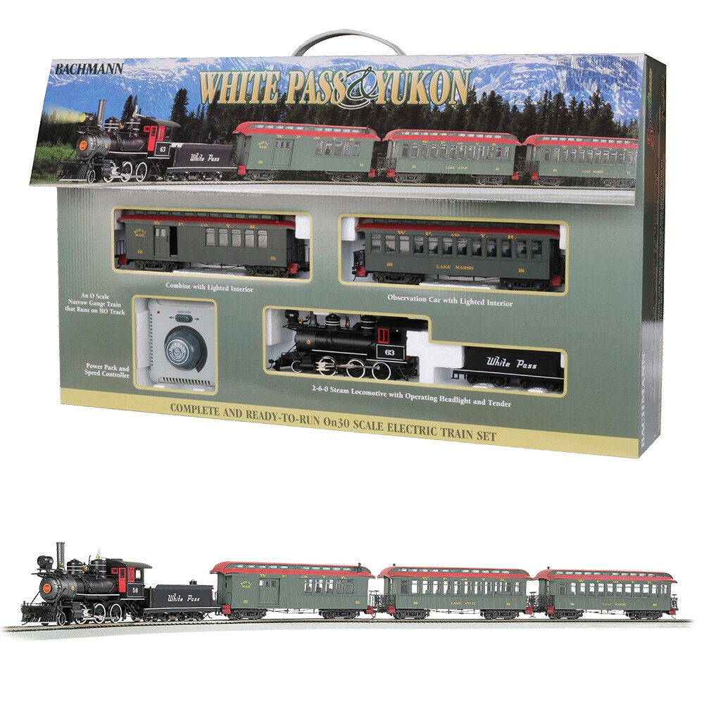 Bachmann USA White Pass Yukon Passenger Train Set On30 Gauge