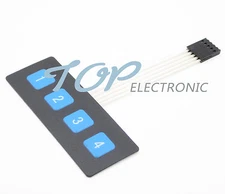 New 1x4 Key Matrix Membrane Switch Control Panel Slim Keyboard Keypad Large