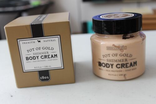 New In Box/Sealed BEEKMAN 1802 Pot of Gold Body Cream - 8.0 fl oz