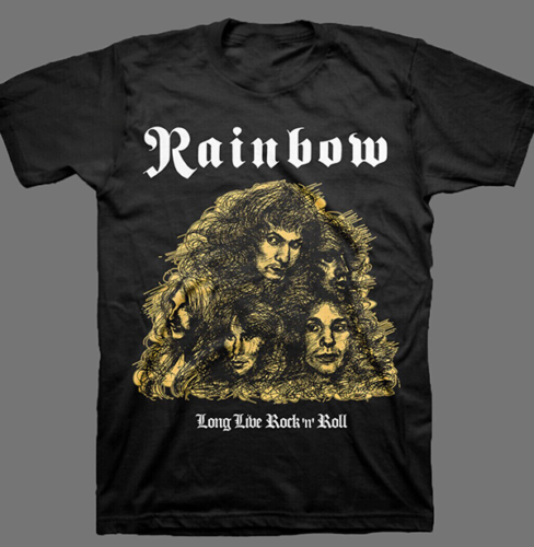 HOT Rainbow band LONG LIVE ROCK N ROLL T-shirt black S-5Xl | eBay