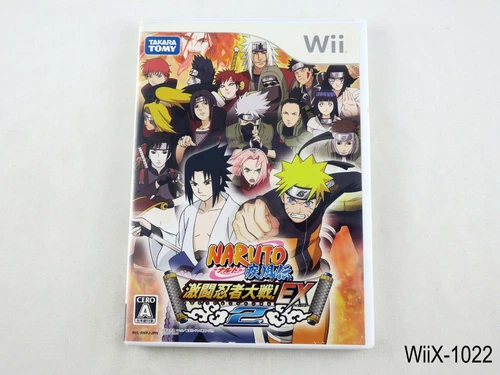 Naruto Shippuden Gekitou Ninja Taisen EX 2 Wii Japanese Import EX2 JP US Seller