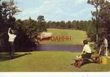 Teeing off at 10th HOLE, PINE NEEDLES LODGE & COUNTRY CLUB, SOUTHERN PINES, N.C.