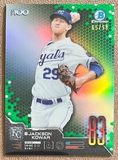 Jackson Kowar 2019 Bowman Chrome Scouts Top 100 Green Refractor #BTP83 /99 RC