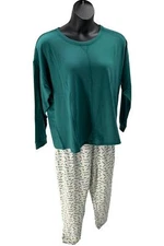 Hanes Legacy French Terry Rib Knit Topper Jogger Set Mistletoe