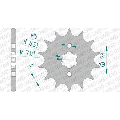 Cyclingcolors Kettenritzel 13 Zähne Für Derbi Senda 420 - Motorrad Getrieberitzel