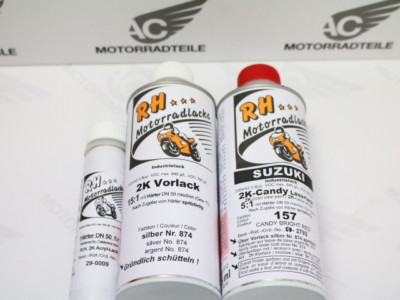 RH Spritzlack Motorrad Lack Farbe 157 Candy bright red 375 ml Suzuki GT 380